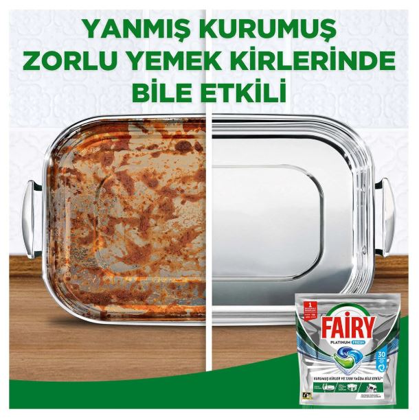 قرص ماشین ظرفشویی فیری FAiRY پلاتینیوم فرش Platinum Fresh با رایحه بسیار خوشبو و ماندگار، بسته 30 عددی - تصویر 2